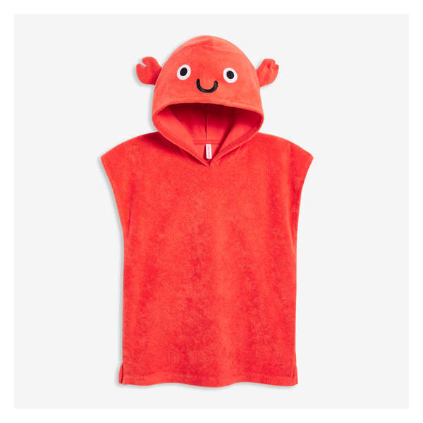 Toddler Boys' Hooded Cover-Up - Red