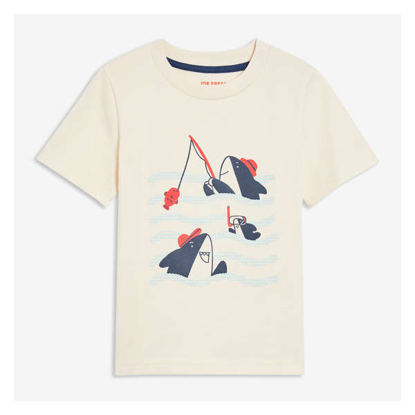 Toddler Boys' Graphic Tee - Cream