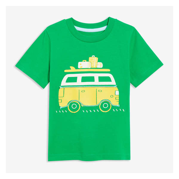Toddler Boys' Appliqué Tee - Bright Green