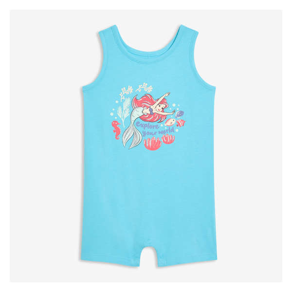 Disney Baby The Little Mermaid Romper - Aqua