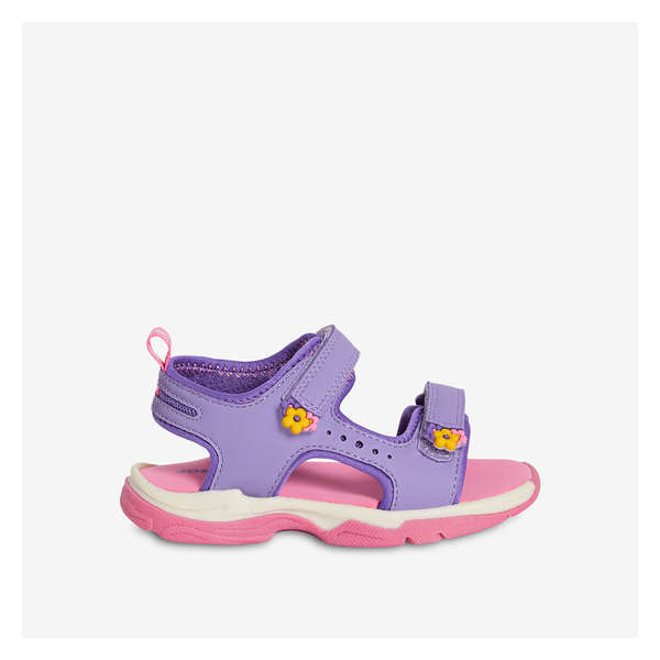 Baby Girls' Open-Toe Sandals - Purple