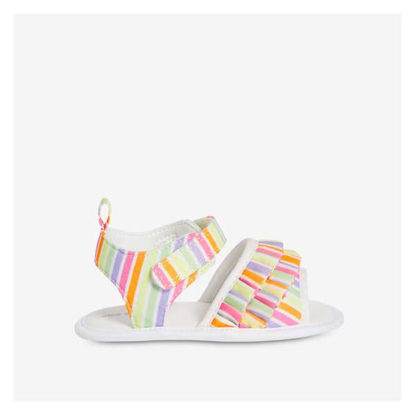 Baby Girls' Ruffle Sandals - White