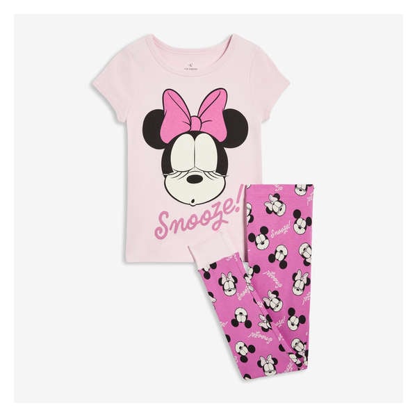 Kid Disney Graphic Sleep Set - Light Pink