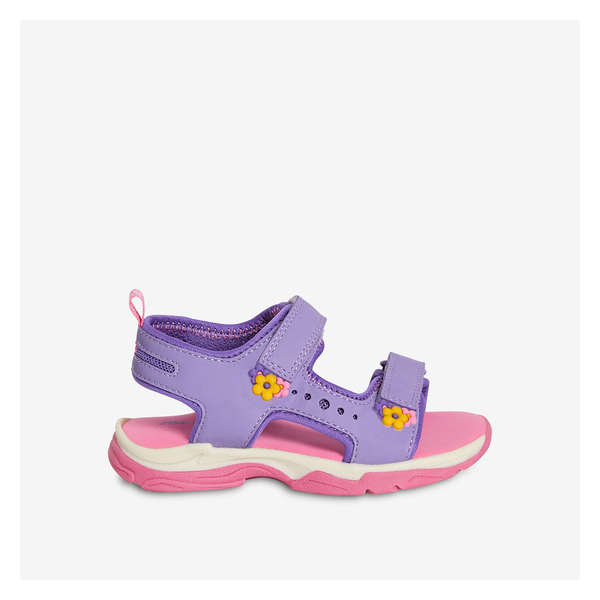 Toddler Girls' Quick-Close Sandals - Purple