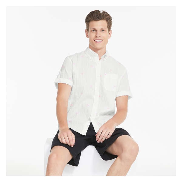 Men's Short Sleeve Shirt - White