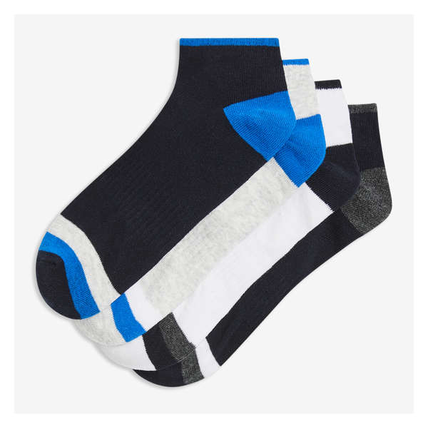 Men's 4 Pack Low-Cut Socks - Blue