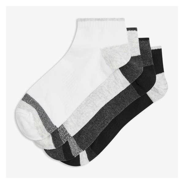 Men's 4 Pack Low-Cut Socks - White