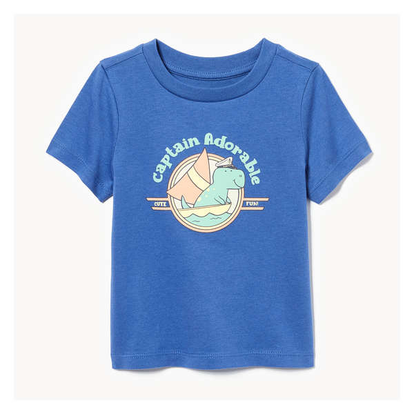 Baby Boys' Graphic T-Shirt - Royal Blue