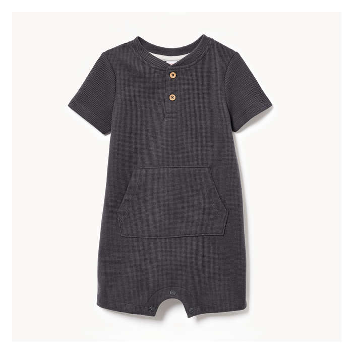Baby Boys' Waffle Knit Romper