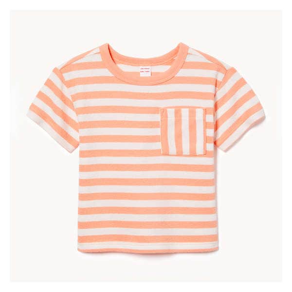Baby Boys' Stripe T-Shirt - Neon Peach