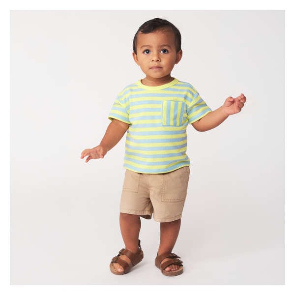 Baby Boys' Stripe T-Shirt - Pale Yellow