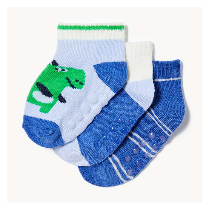 Baby Boys' 3-Pack Low-Cut Socks