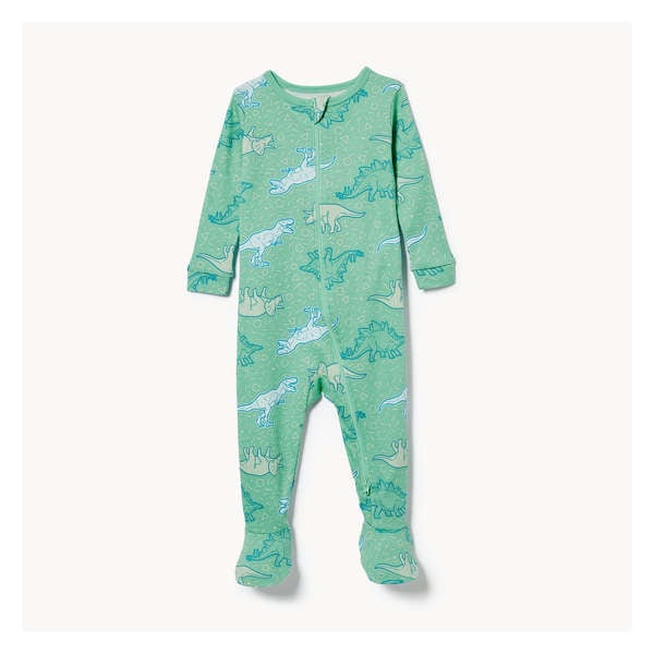 Baby Boys' Footed Double-Zip Sleeper - Aqua