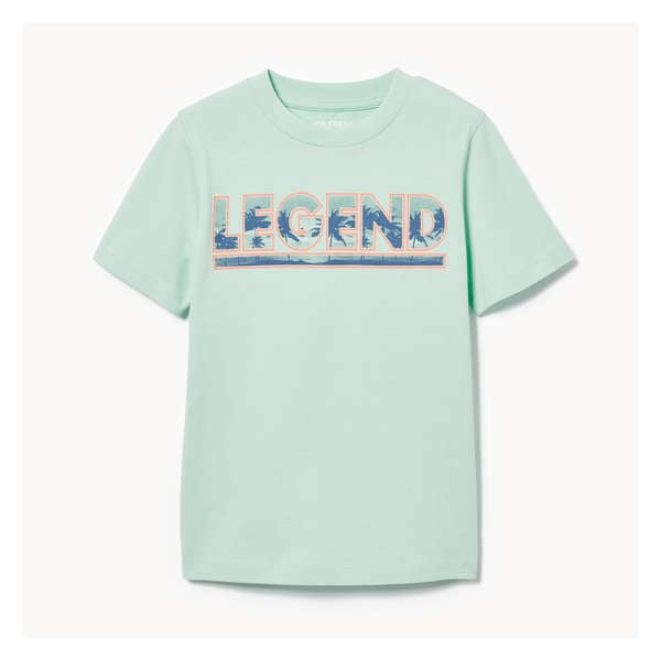 T-shirt imprimé pour garçons - Vert menthe