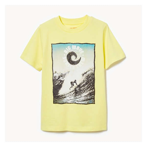 T-shirt imprimé pour garçons - Jaune pâle