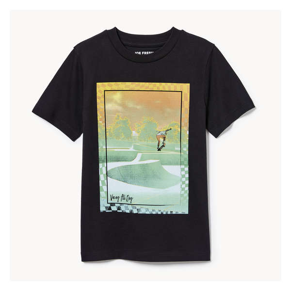 Kid Boys' Graphic T-Shirt - JF Black