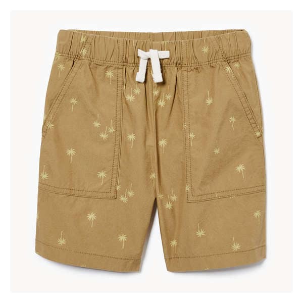 Kid Boys' Printed Woven Short - Khaki Brown