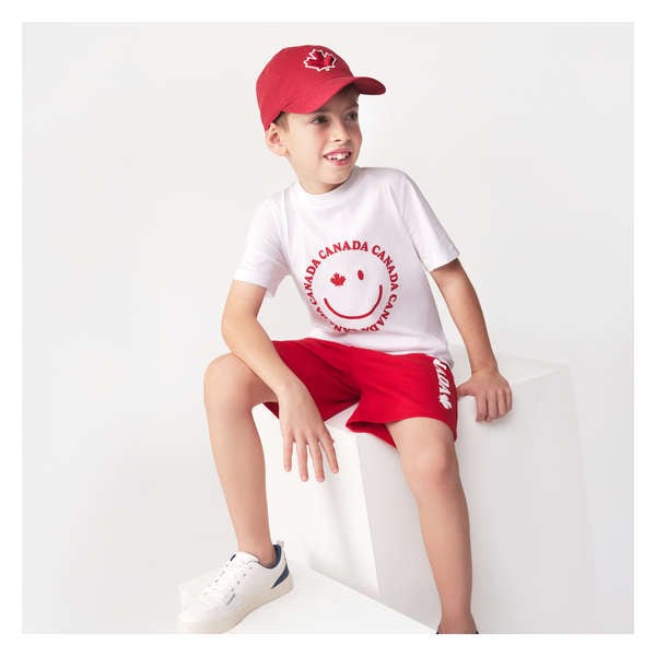 Kid Boys' Canada Graphic T-Shirt - White