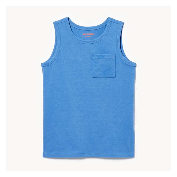 Kid Boys' Jersey Tank - Bright Blue