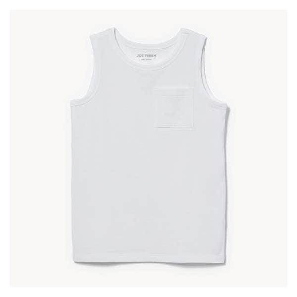 Kid Boys' Jersey Tank - Bright White