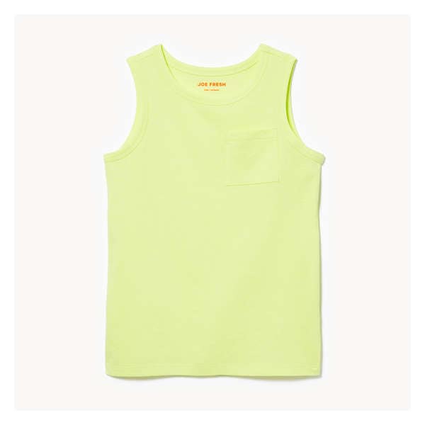 Kid Boys' Jersey Tank - Lime Green