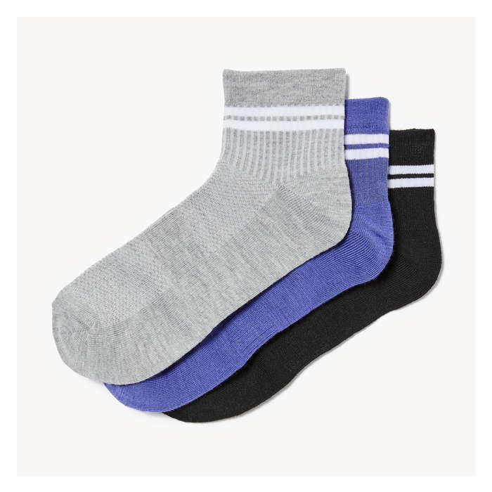 Kid Boys' 3-Pack Anklets - Multi