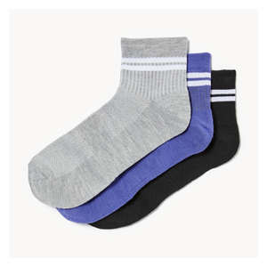 Kid Boys' 3-Pack Anklets - Multi