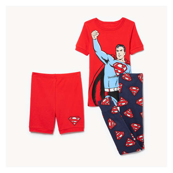 Kid Boys' Superman 3-Piece Sleep Set - Red
