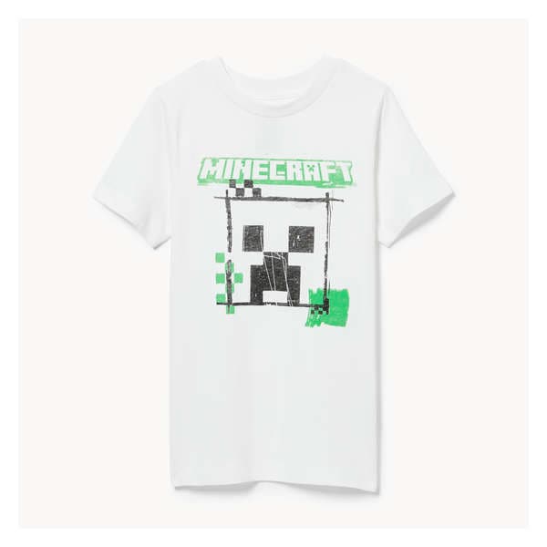 Kid Boys' Minecraft T-Shirt - Off White