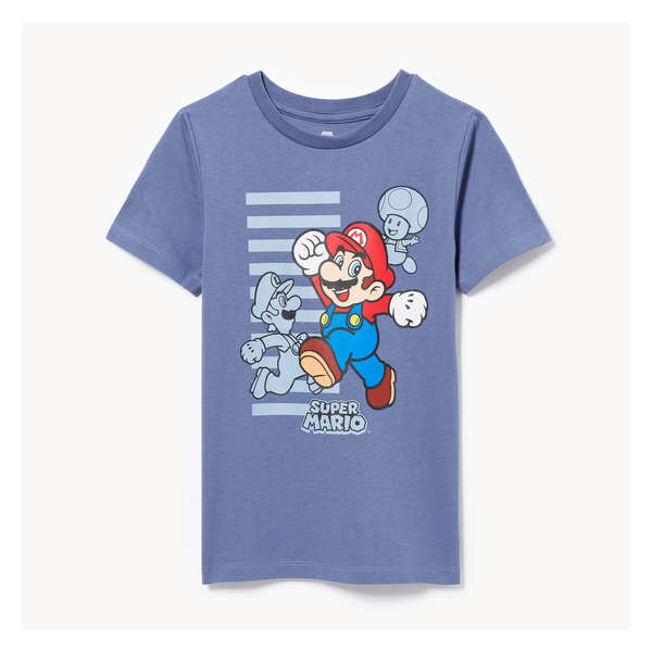 Kid Boys' Super Mario Bros. T-Shirt - Denim Blue
