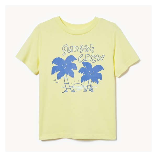 T-shirt imprimé pour petits garçons - Jaune pâle