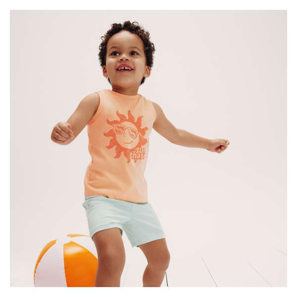 Débardeur imprimé pour petits garçons - Pêche pâle