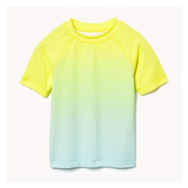 Maillot solaire ombré pour petits garçons - Jaune Vif