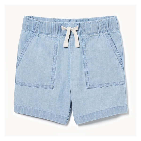 Toddler Boys' Chambray Short - Bright Blue