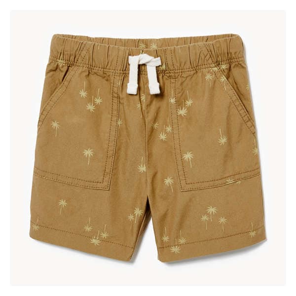 Toddler Boys' Printed Short - Khaki Brown