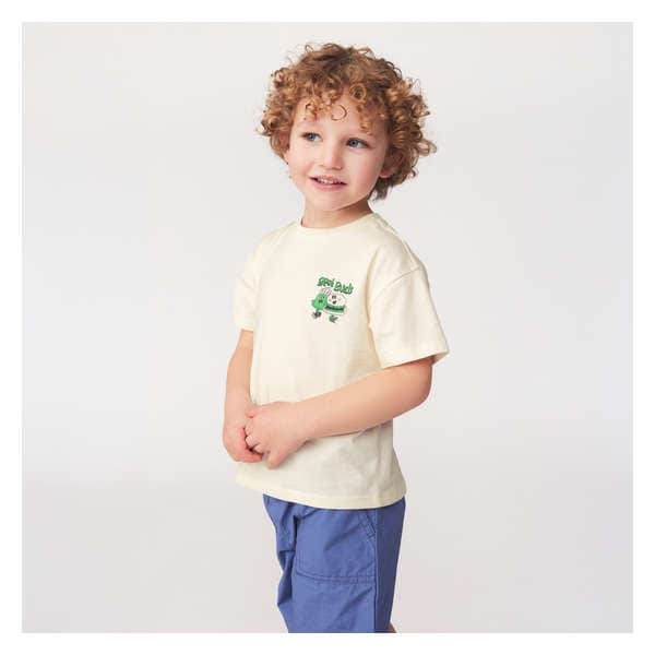 Toddler Boys' Graphic T-Shirt - Off White
