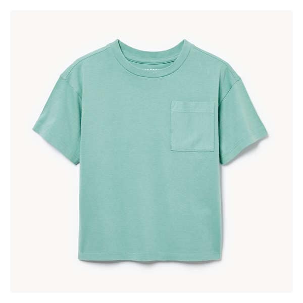 Toddler Boys' Drop Shoulder T-Shirt - Turquoise