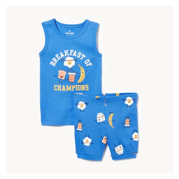 Toddler Boys' 2-Piece Pajama Set - Bright Blue