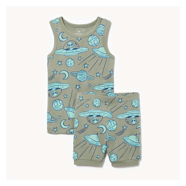 Toddler Boys' 2-Piece Pajama Set - Khaki Green