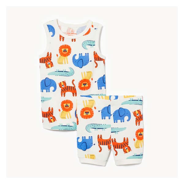 Toddler Boys' 2-Piece Pajama Set - Off White