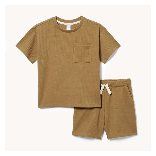 Toddler Boys' 2-Piece Short Set - Khaki Brown