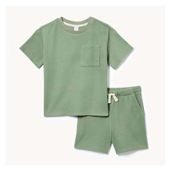 Toddler Boys' 2-Piece Short Set - Light Olive