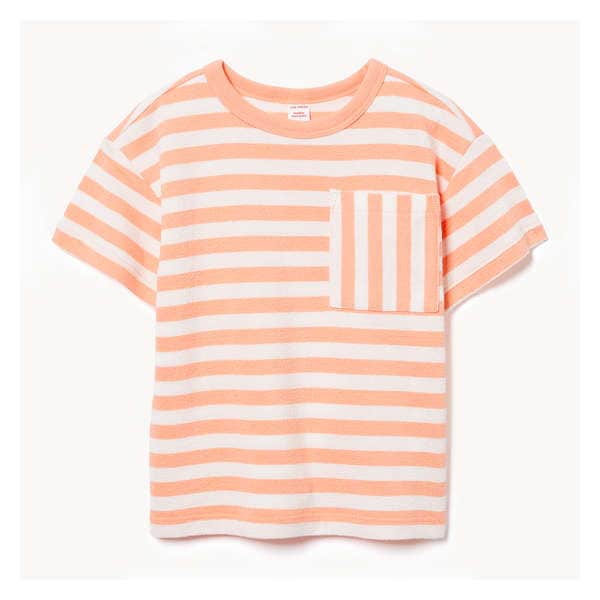 Toddler Boys' Textured T-Shirt - Neon Peach