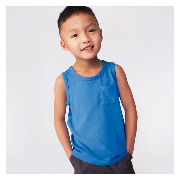 Toddler Boys' Jersey Tank - Bright Blue