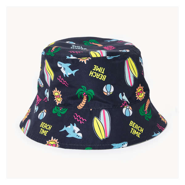 Toddler Boys' Swim Reversible Bucket Hat - Navy