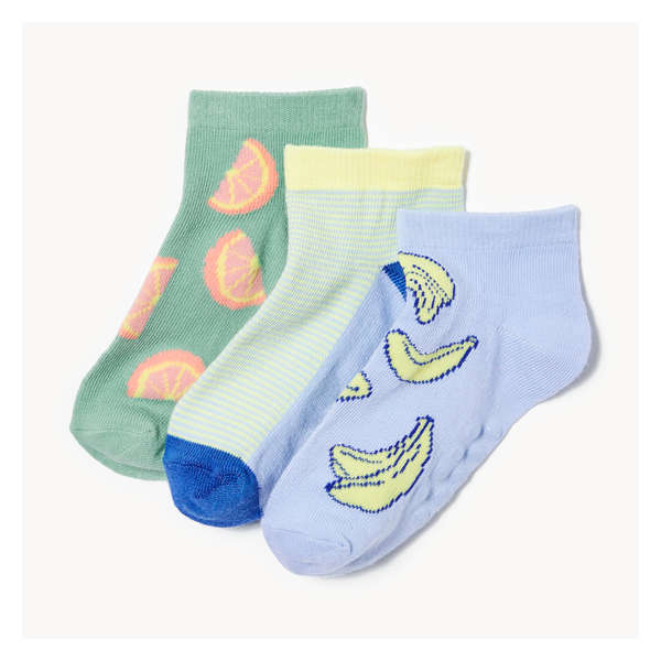 Toddler Boys' 3-Pack Low-Cut Socks - Blue