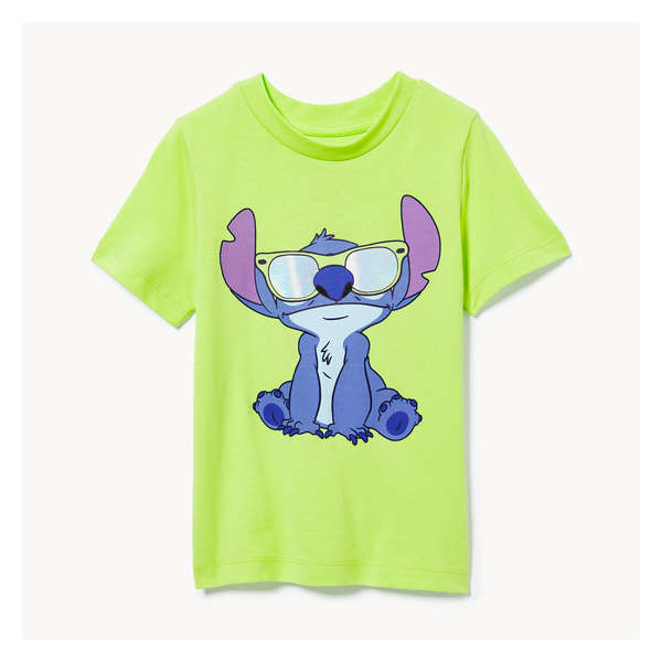 T-shirt imprimé Stitch pour petits garçons - Vert