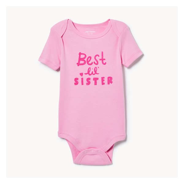 Baby Girls' Graphic Bodysuit - Bright Pink