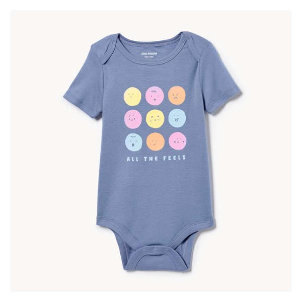 Baby Girls' Graphic Bodysuit - Dusty Blue