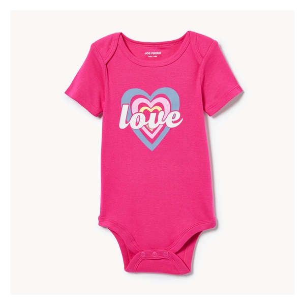 Baby Girls' Graphic Bodysuit - Magenta